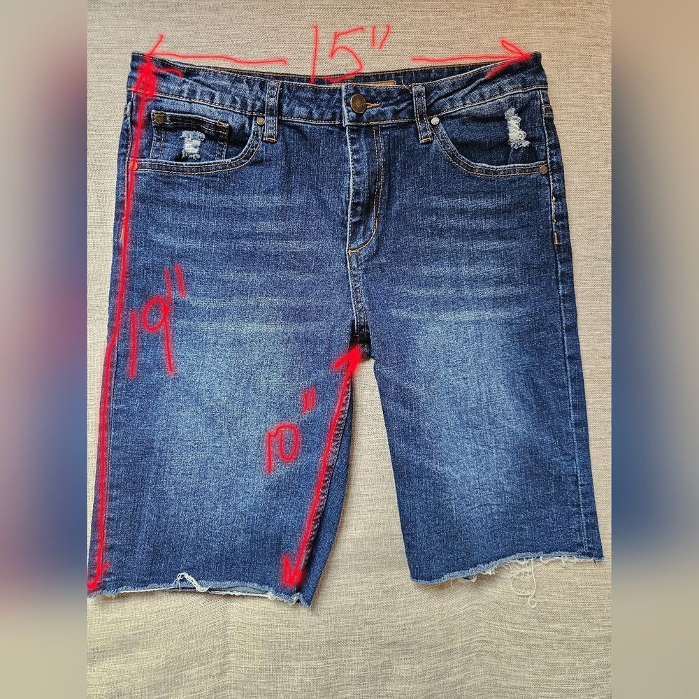Joe's Jeans Boys' Stretch Blue Denim Shorts - Big Kid Size 18 - Picture 5 of 5